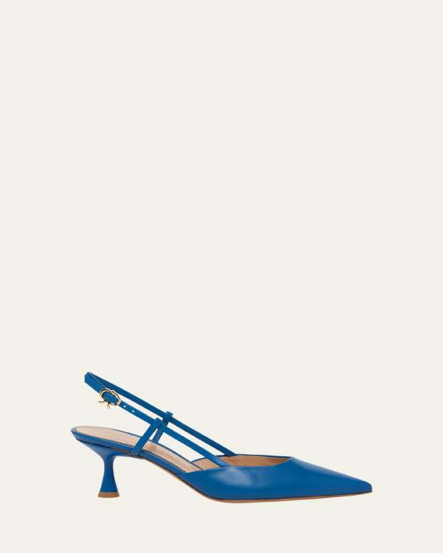 Leather Slingback Pumps